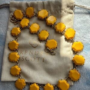 Kendra Scott Vibrant Yellow Statement Necklace